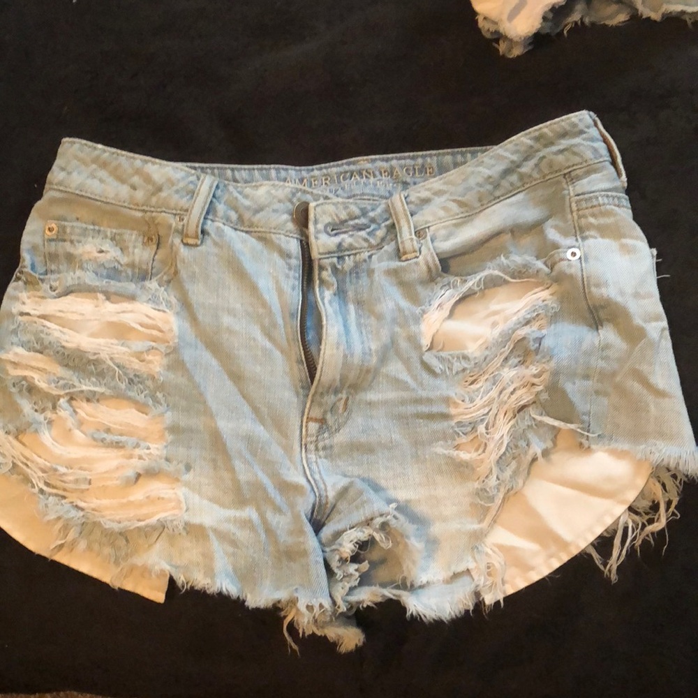 High rise American Eagle Jean shorts.